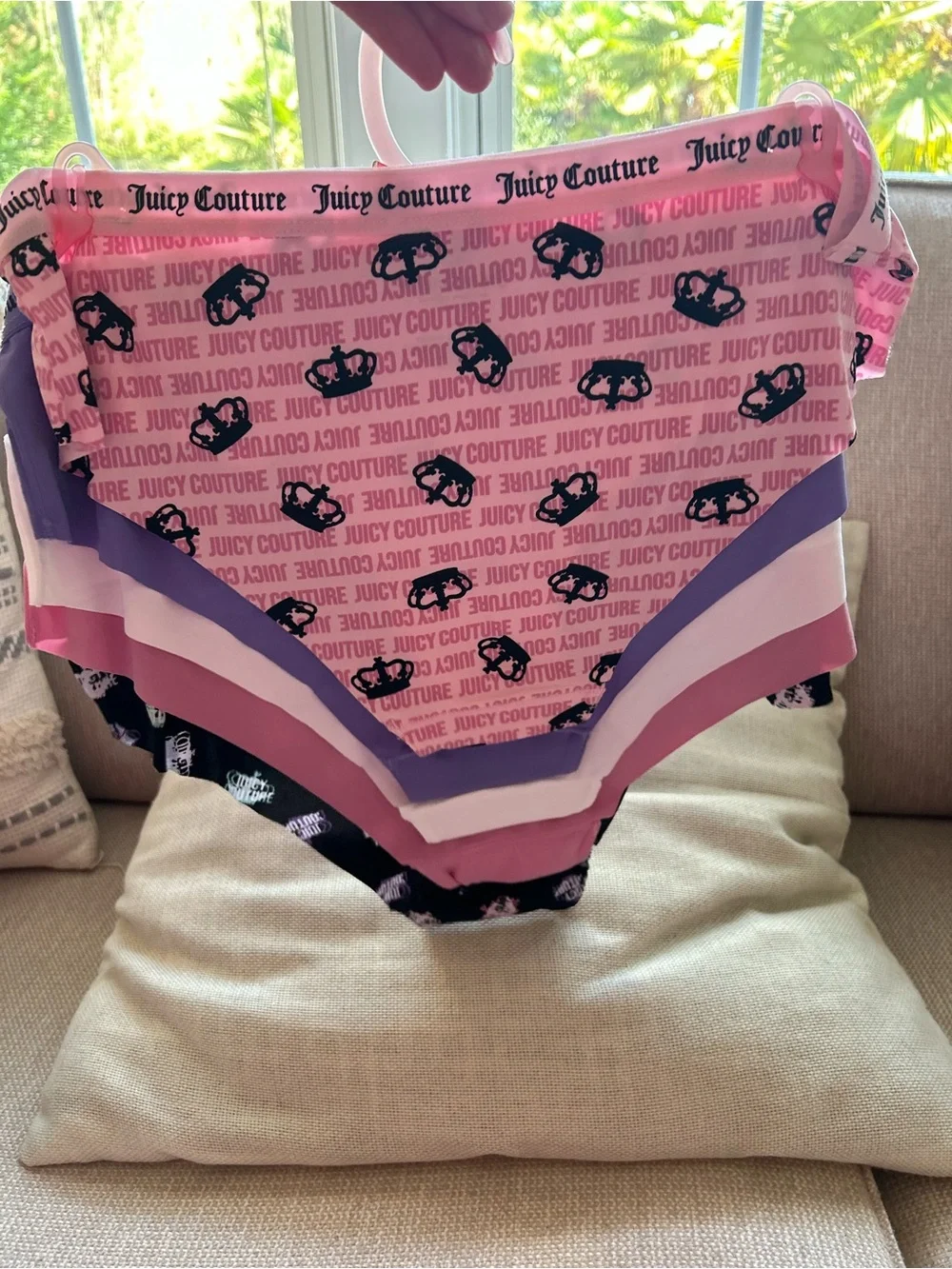 NWT JUICY COUTURE 5 pack printed underwear.